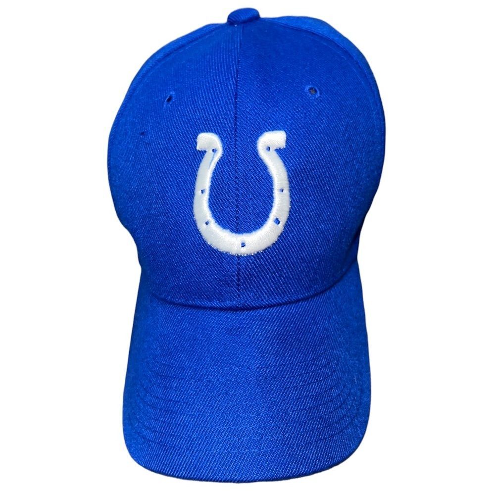 Indianapolis Colts Adjustable Baseball Hat Blue White NFL Football Cap